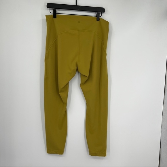 Lululemon Instill High Rise PullOn Bronze Green Moisture Wicking Stretch Legging - Picture 6 of 15